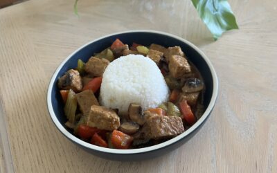 Tempeh & Veggies in Beansauce
